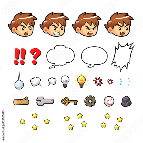 Courageous Boy Miscellaneous Game Sprites