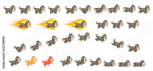 Lucky Husky Game Sprites