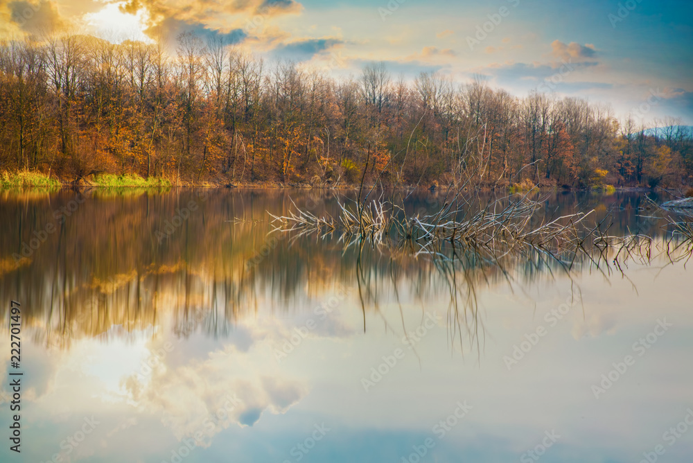 Obraz premium Morning on the river