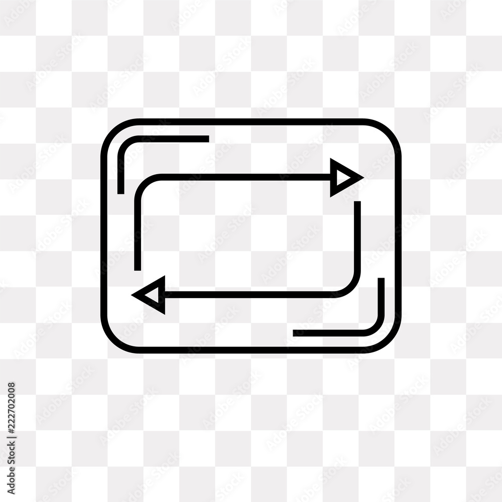 refresh button icon on transparent background. Modern icons vector ...