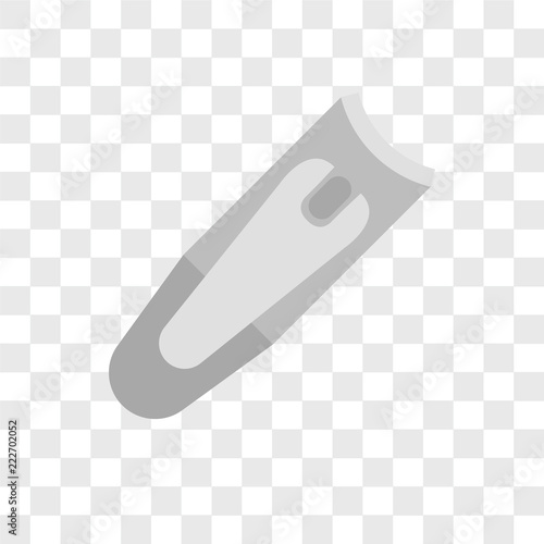 nail clippers icons isolated on transparent background. Modern and editable nail clippers icon. Simple icon vector illustration.