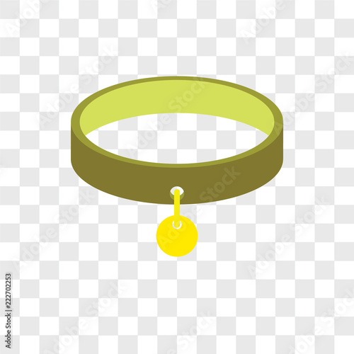 collar icons isolated on transparent background. Modern and editable collar icon. Simple icon vector illustration.