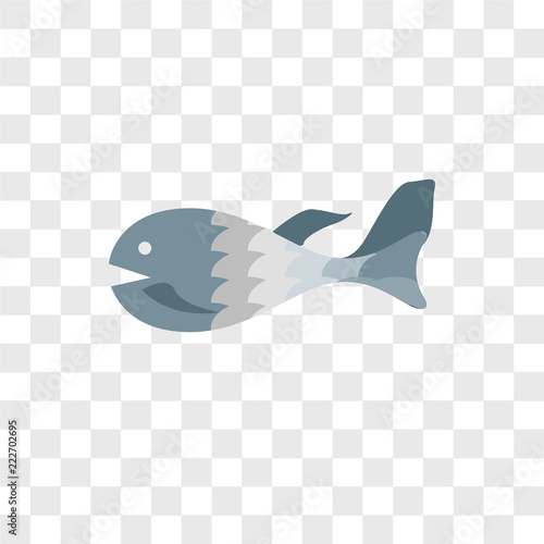 fish icons isolated on transparent background. Modern and editable fish icon. Simple icon vector illustration. photo