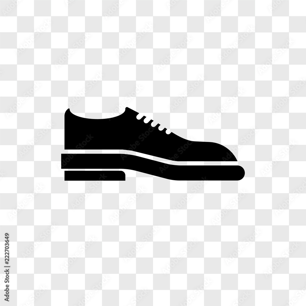 shoes icons isolated on transparent background. Modern and editable shoes icon. Simple icon