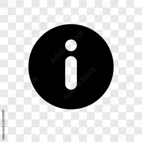 information icons isolated on transparent background. Modern and editable information icon. Simple icon vector illustration.