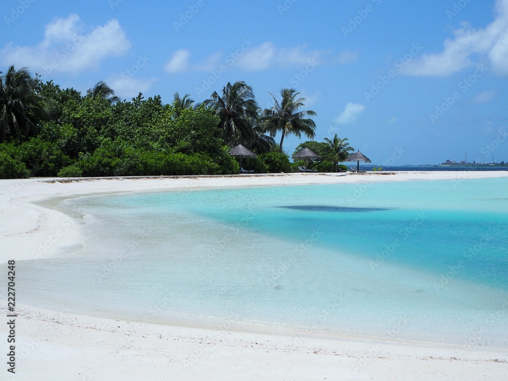 the beach in Maldives