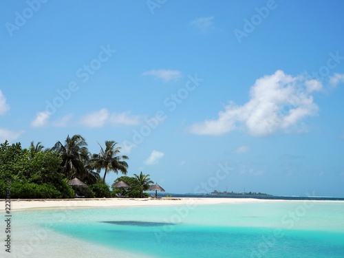 the beach in Maldives
