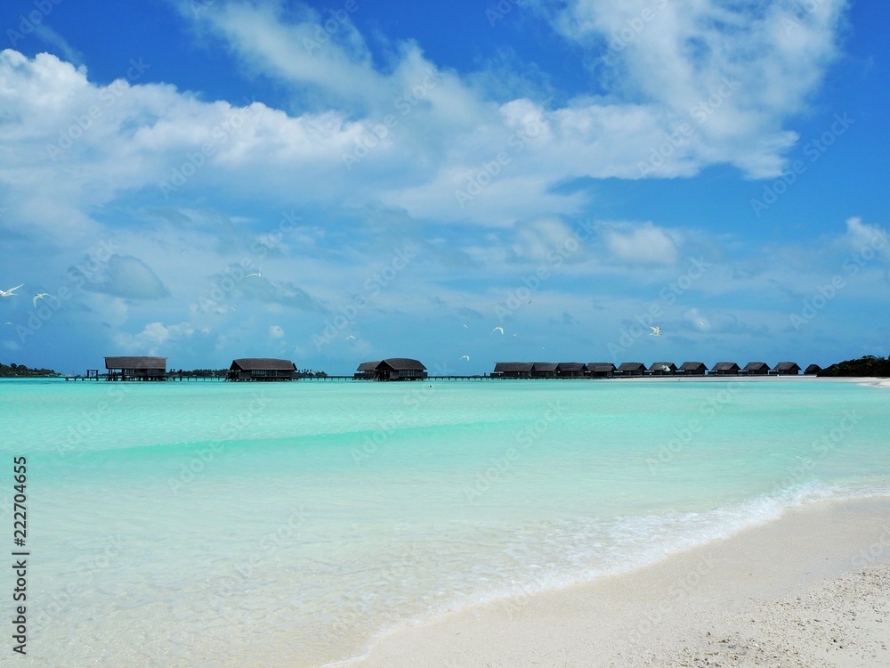 the beach in Maldives