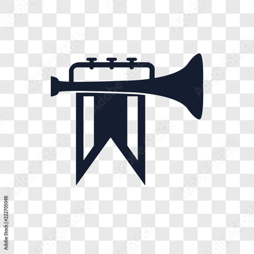 fanfare icons isolated on transparent background. Modern and editable fanfare icon. Simple icon vector illustration.