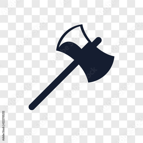 axe icons isolated on transparent background. Modern and editable axe icon. Simple icon vector illustration.