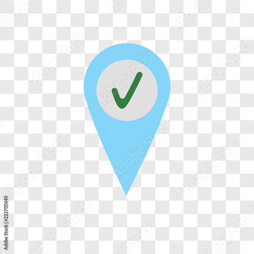 check in icons isolated on transparent background. Modern and editable check in icon. Simple icon vector illustration.