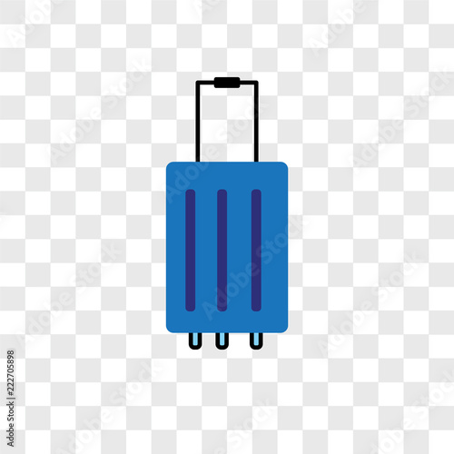 luggage icons isolated on transparent background. Modern and editable luggage icon. Simple icon vector illustration.