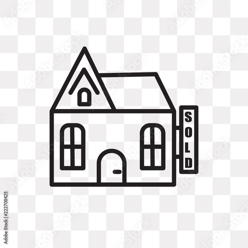 sold icon on transparent background. Modern icons vector illustration. Trendy sold icons