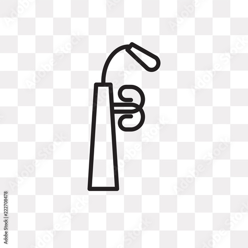 lamp post icon on transparent background. Modern icons vector illustration. Trendy lamp post icons
