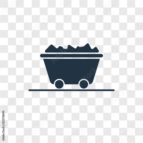coal icons isolated on transparent background. Modern and editable coal icon. Simple icon vector illustration.