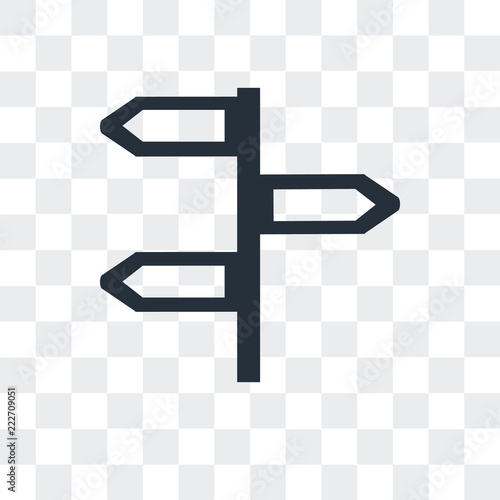 opposite directions icon isolated on transparent background. Modern and editable opposite directions icon. Simple icons vector illustration.