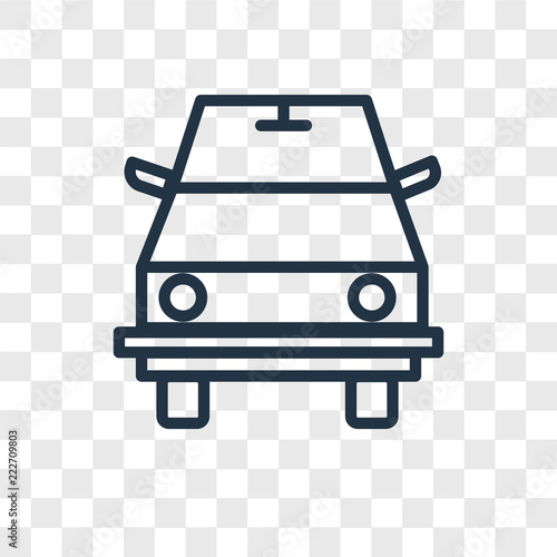 road sweeper icons isolated on transparent background. Modern and editable road sweeper icon. Simple icon vector illustration.