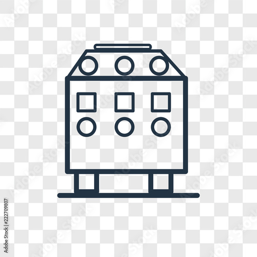 recycling bin icons isolated on transparent background. Modern and editable recycling bin icon. Simple icon vector illustration.