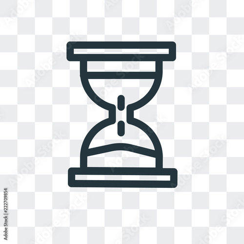 waiting icon isolated on transparent background. Modern and editable waiting icon. Simple icons vector illustration.