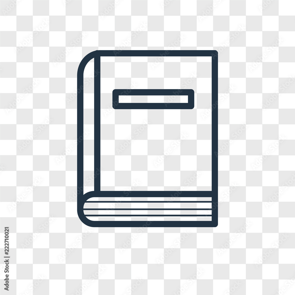 library icons isolated on transparent background. Modern and editable