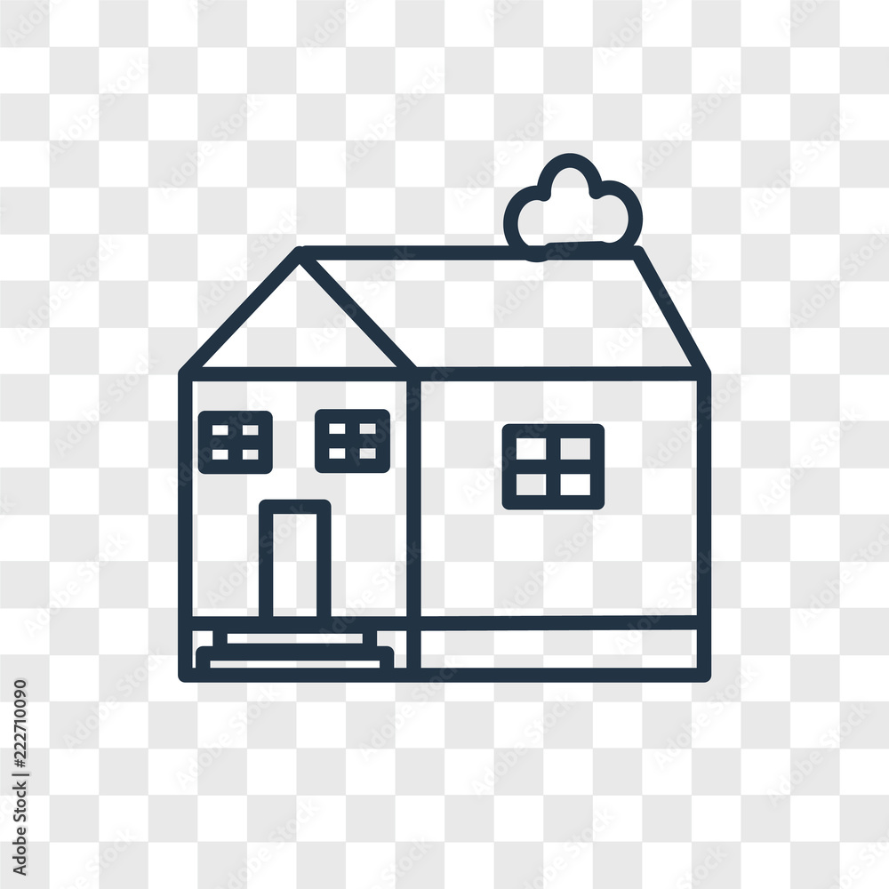 church icons isolated on transparent background. Modern and editable church icon. Simple icon vector illustration.