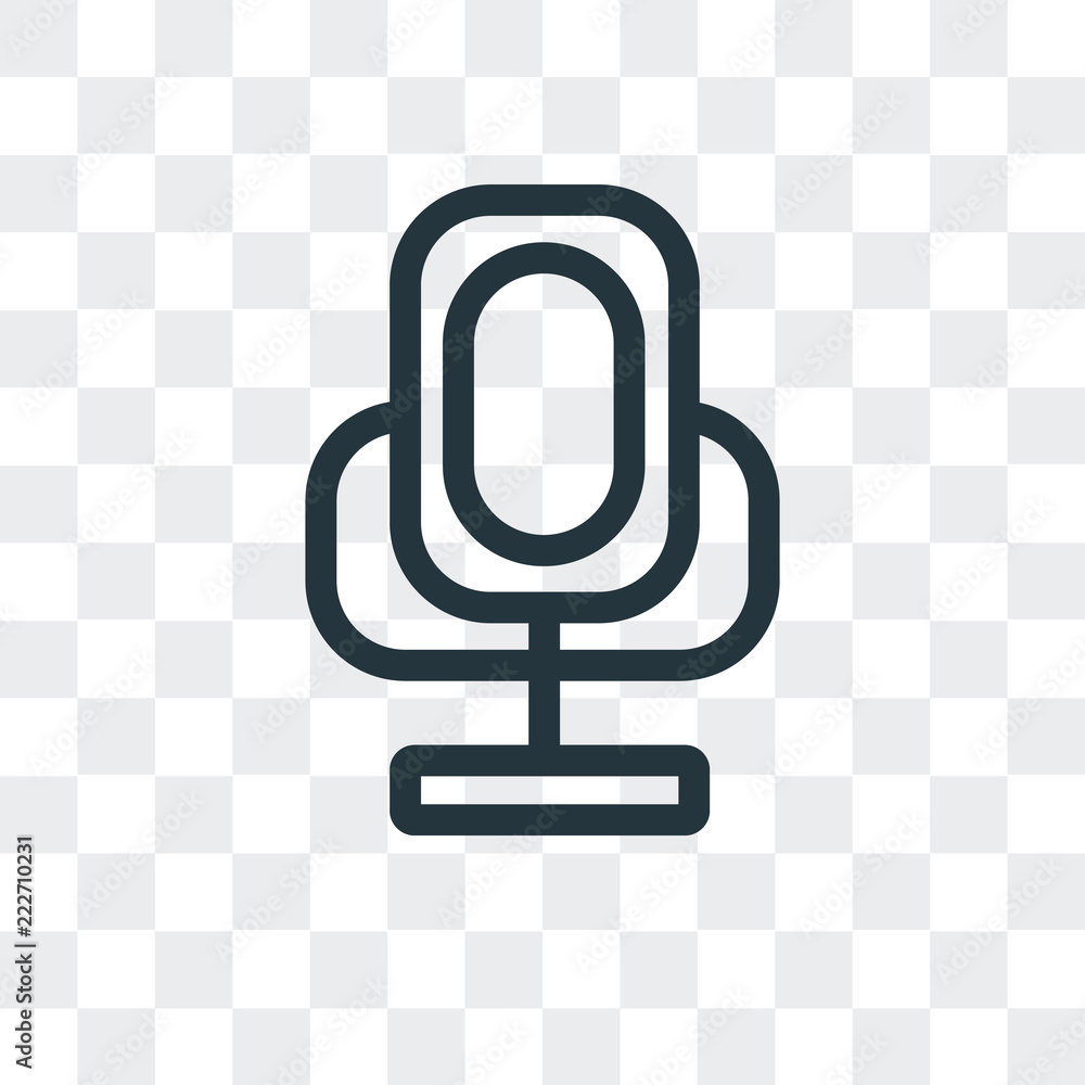 Fotografie voice recorder icon isolated on transparent background
