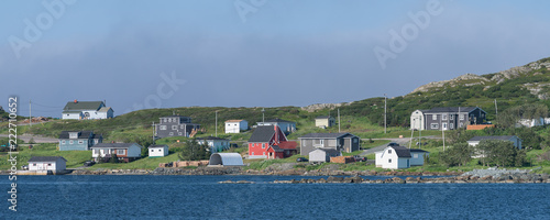 Panorama of St. Anthony Harbour and village in northern Newfoundland, Canada © gnagel