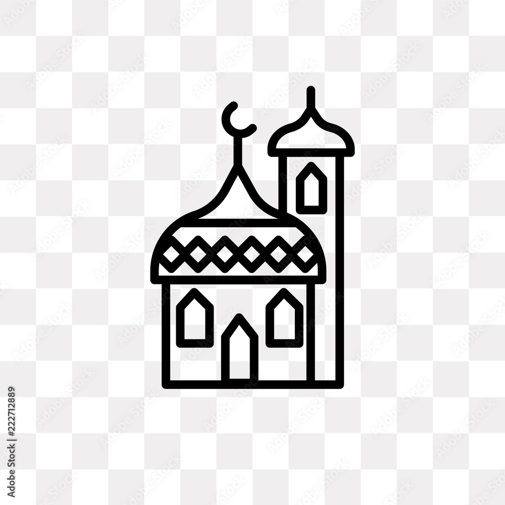 mosque icon on transparent background. Modern icons vector illustration. Trendy mosque icons mosque icon on transparent background. Modern icons vector illustration. Trendy mosque icons