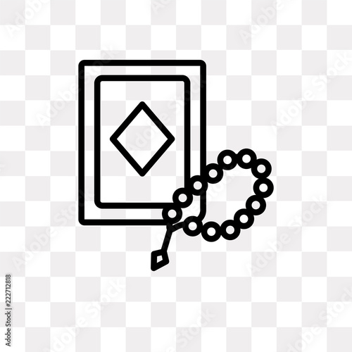 quran icon on transparent background. Modern icons vector illustration. Trendy quran icons