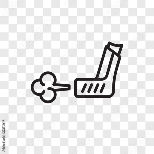 inhalator icons isolated on transparent background. Modern and editable inhalator icon. Simple icon vector illustration.