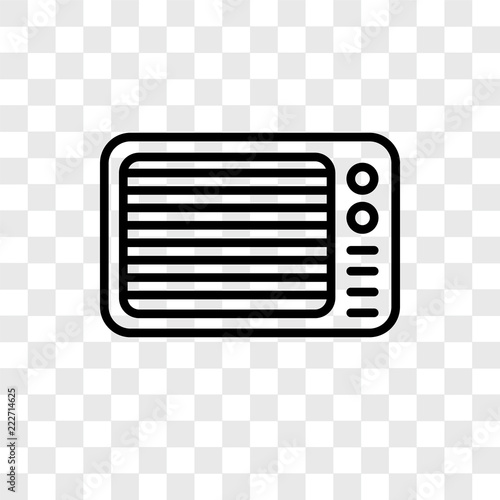 air conditioner icons isolated on transparent background. Modern and editable air conditioner icon. Simple icon vector illustration.