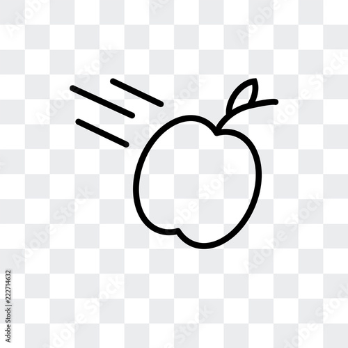 gravity icon isolated on transparent background. Modern and editable gravity icon. Simple icons vector illustration.