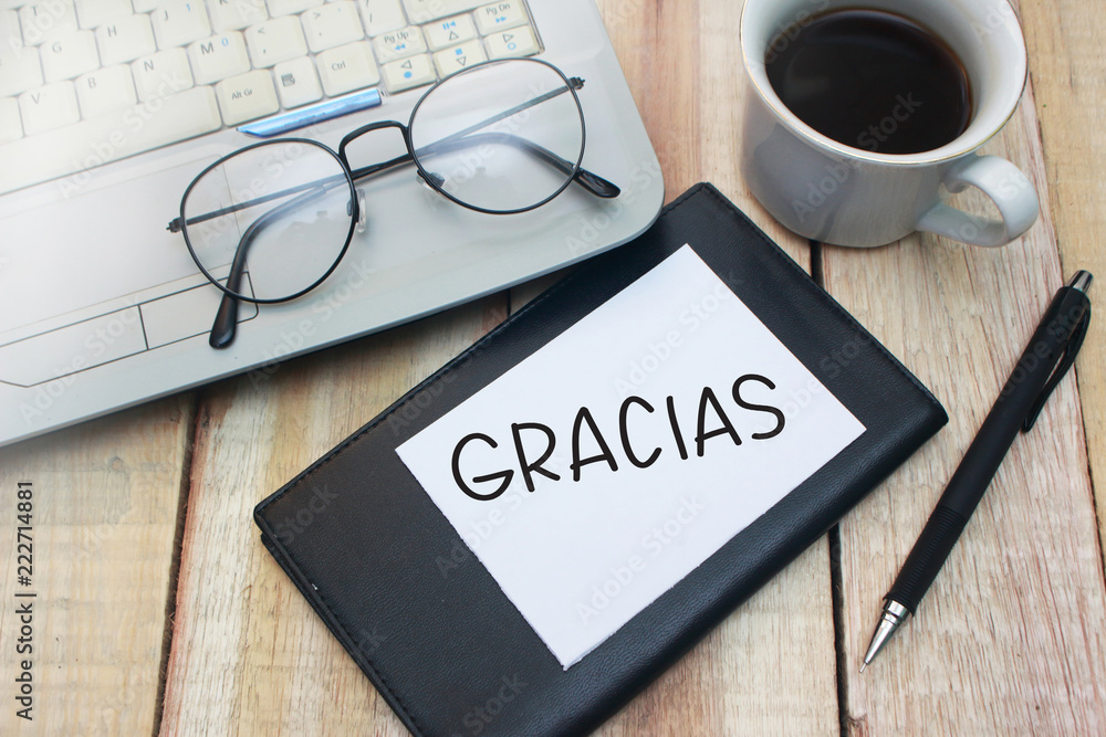 Gracias, Motivational Words Quotes Concept Gracias, Motivational Words Quotes Concept