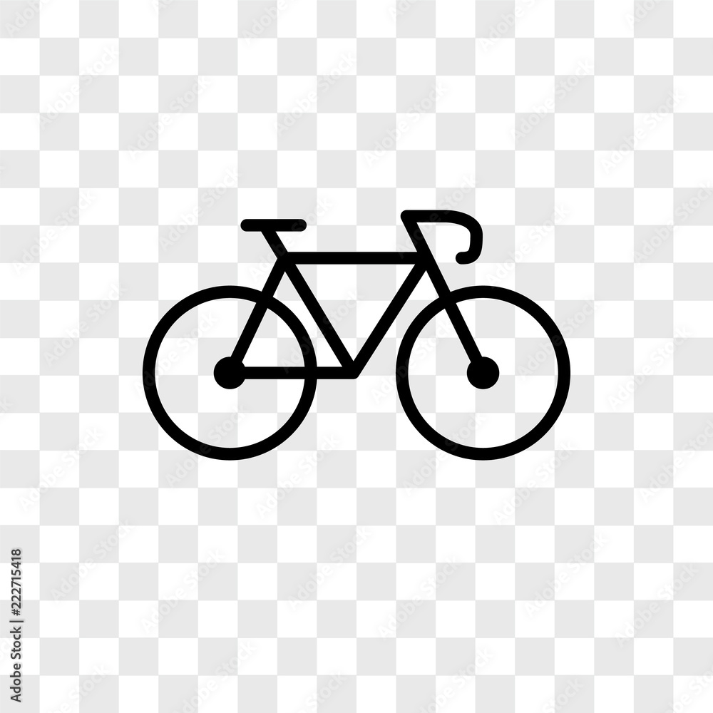 Fahrradsymbol Auf Transparentem Hintergrund Stock Vektor Art und