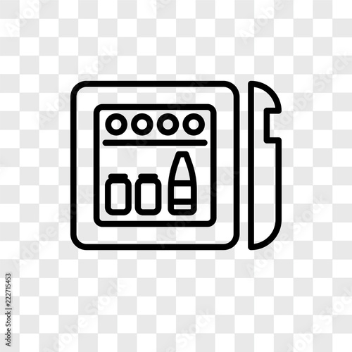 minibar icons isolated on transparent background. Modern and editable minibar icon. Simple icon vector illustration.