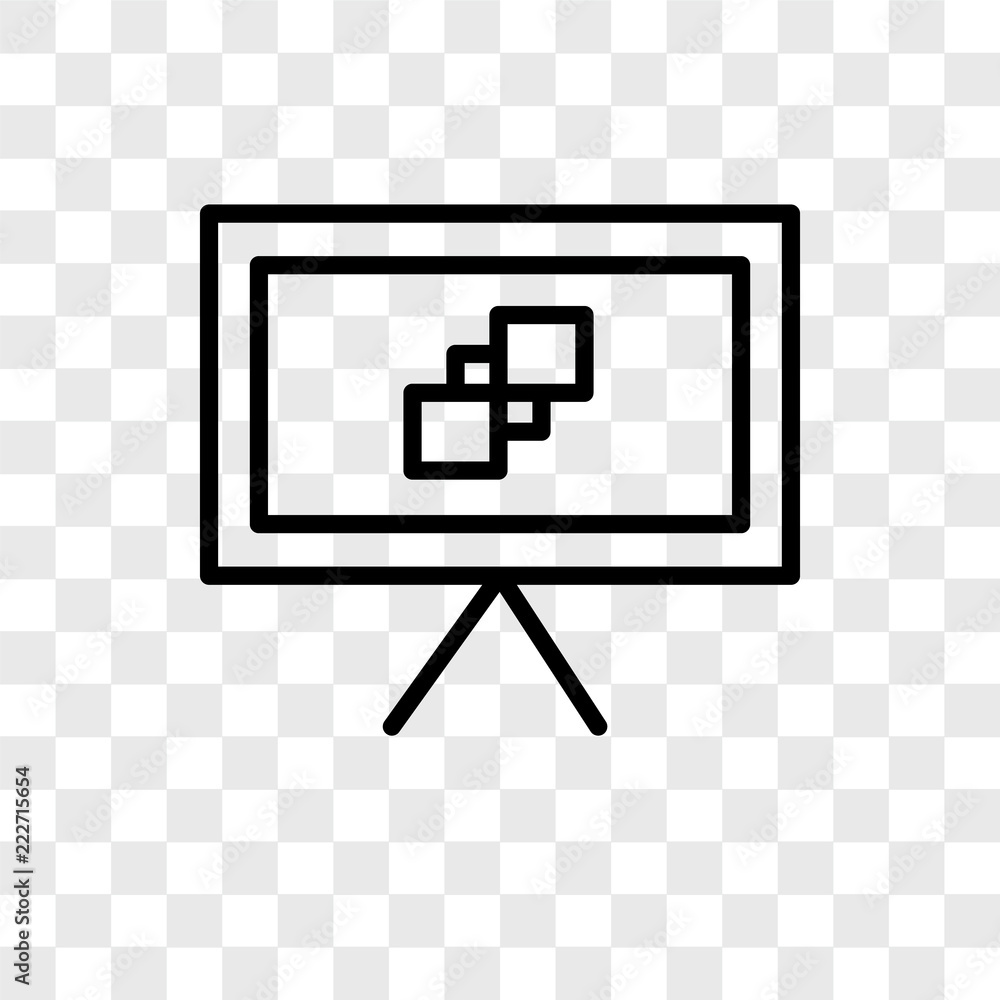 canvas icons isolated on transparent background. Modern and editable