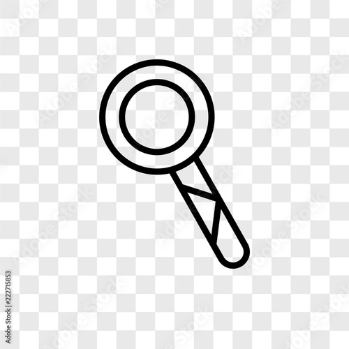 loupe icons isolated on transparent background. Modern and editable loupe icon. Simple icon vector illustration.