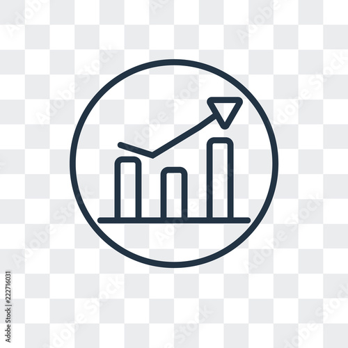 stats icon isolated on transparent background. Modern and editable stats icon. Simple icons vector illustration.