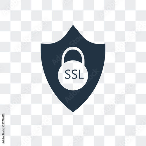 ssl icon isolated on transparent background. Modern and editable ssl icon. Simple icons vector illustration.