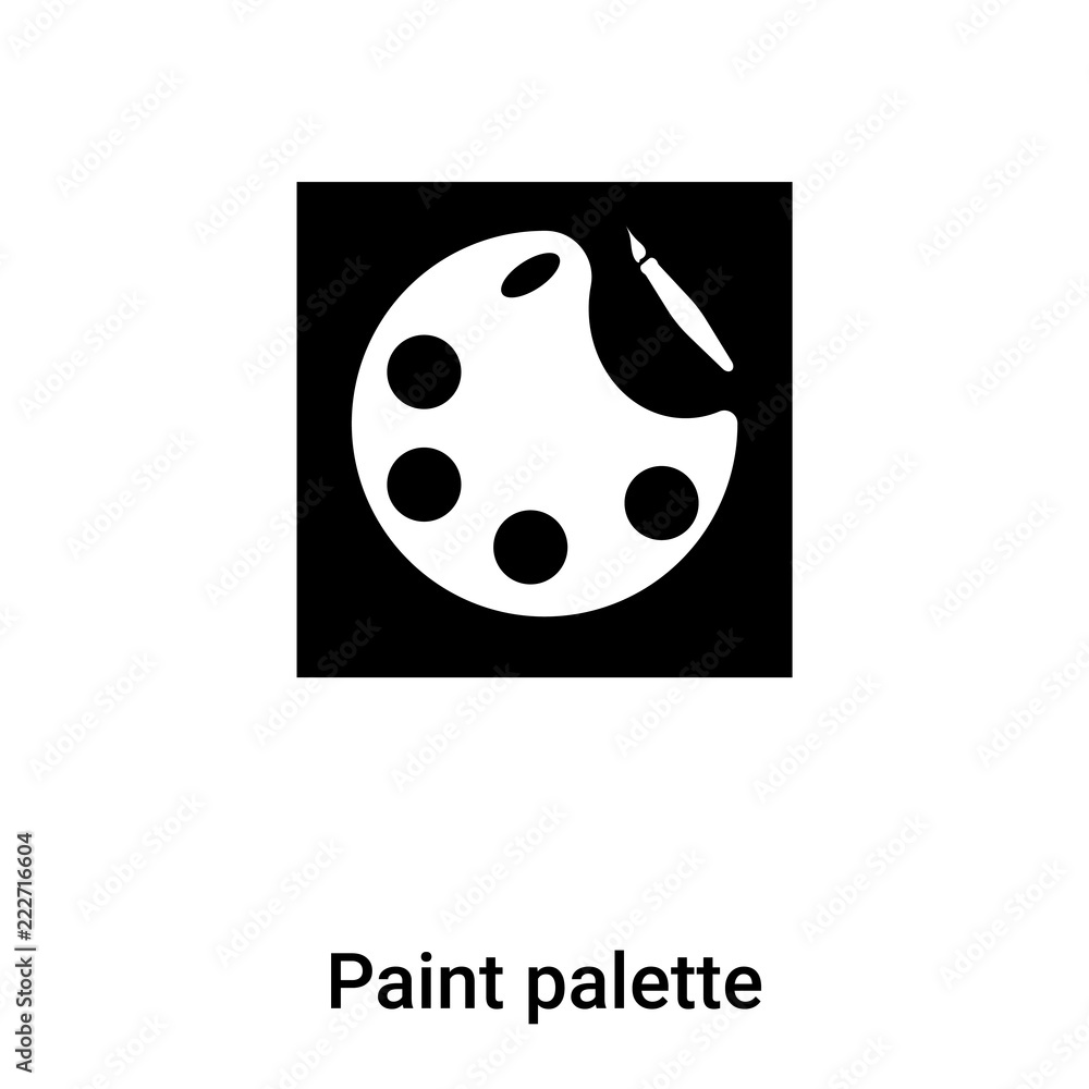 Paint Palette Black And White