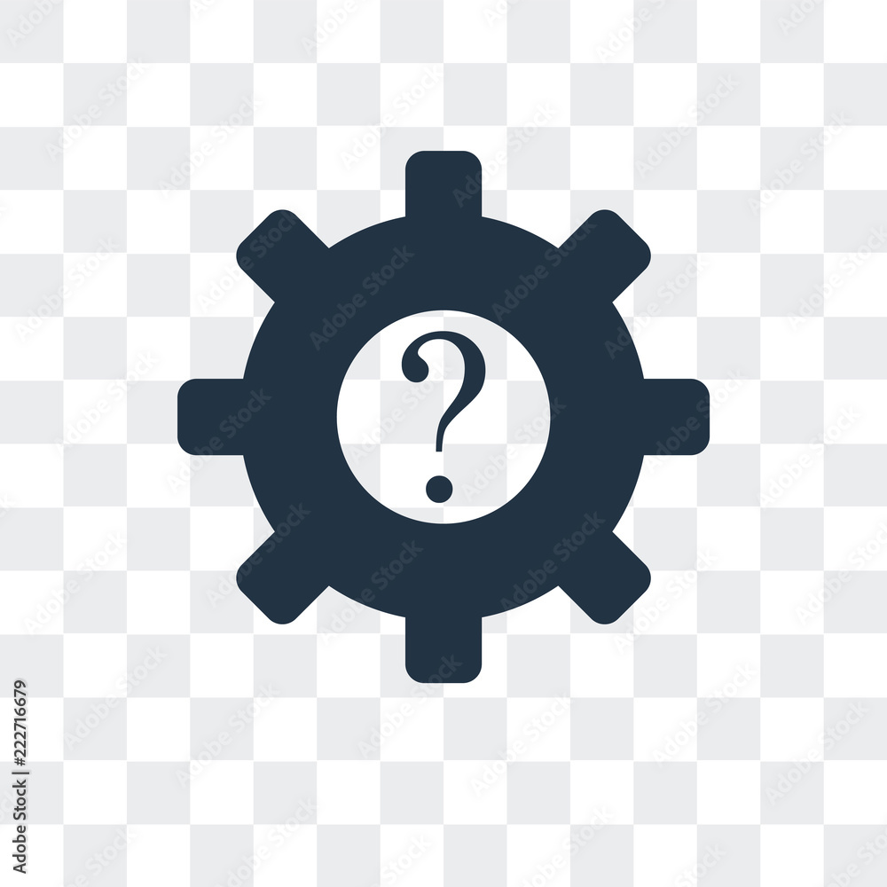 problem icon isolated on transparent background. Modern and editable ...