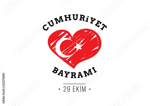 Turkey republic day - 29 ekim Cumhuriyet Bayrami kutlu olsun. photo