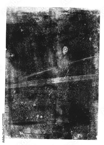 Black hand printed distressed texture