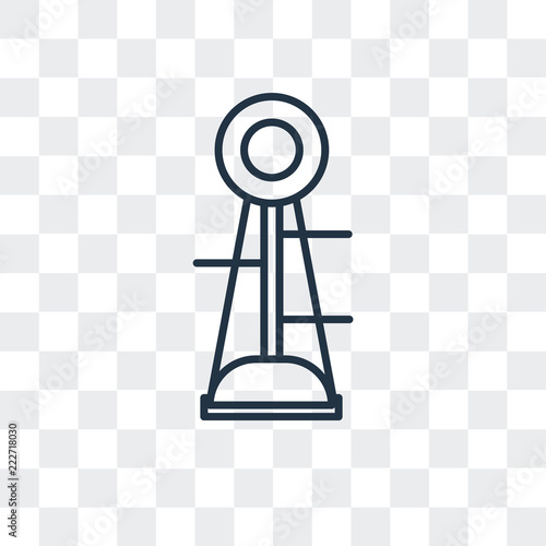 strength tester icon isolated on transparent background. Modern and editable strength tester icon. Simple icons vector illustration.