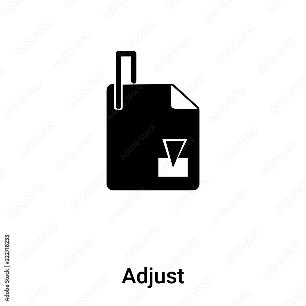 Adjust icon vector isolated on white background, logo concept of Adjust sign on transparent background, black filled symbol Adjust icon vector isolated on white background, logo concept of Adjust sign on transparent background, black filled symbol