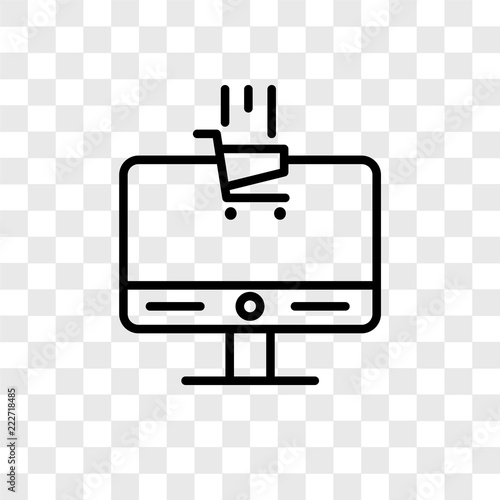 ecommerce icons isolated on transparent background. Modern and editable ecommerce icon. Simple icon vector illustration.