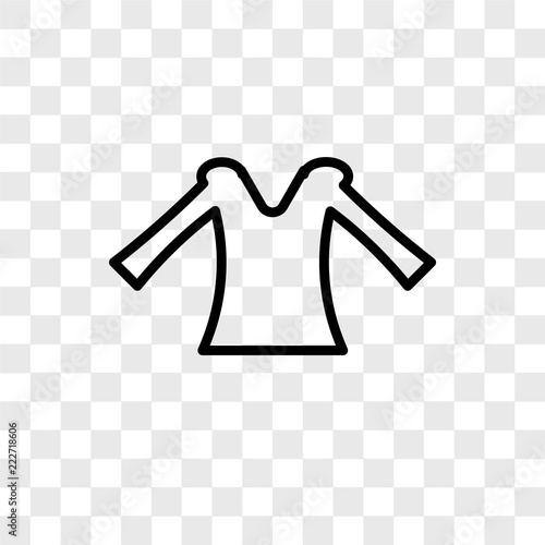 blouse icons isolated on transparent background. Modern and editable blouse icon. Simple icon vector illustration.