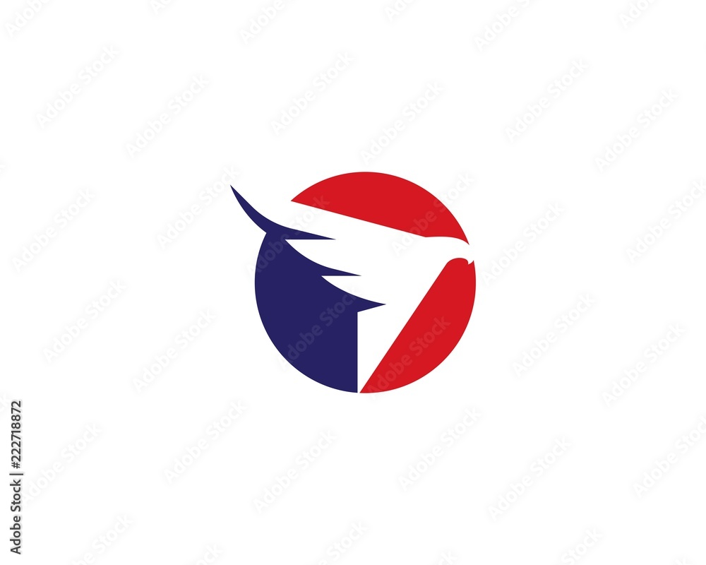 Obraz premium Falcon Eagle Bird Logo Template