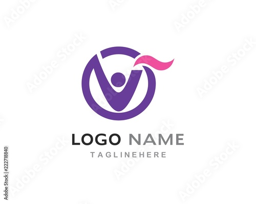 Healthy Life people Logo template