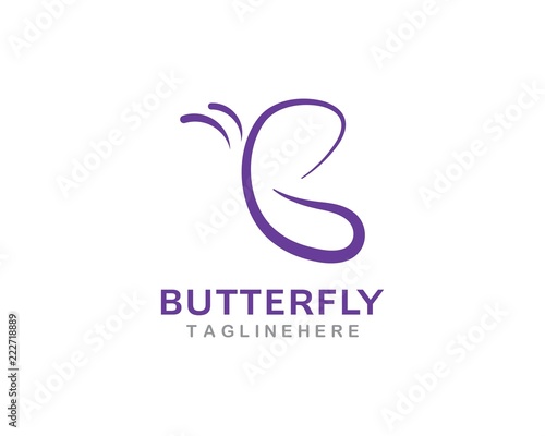 Fototapeta Naklejka Na Ścianę i Meble -  Butterfly Logo Template